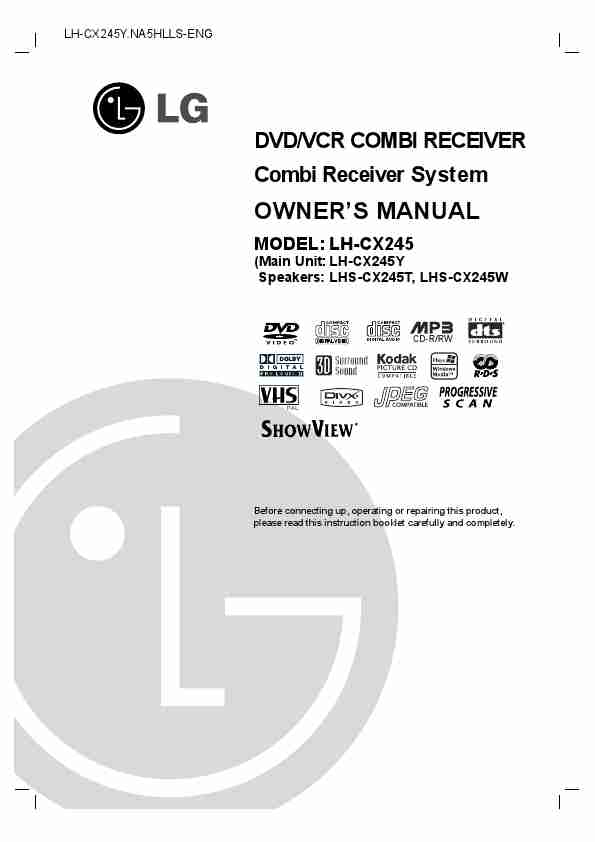 LG Electronics DVD VCR Combo LH-CX245-page_pdf